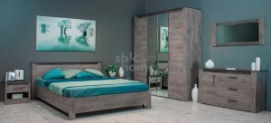 Модульная спальня Денвер Риббек серый (SBK-Home)